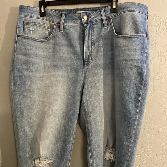 NWT Madewell Plus High Rise Slim Boyjean - Picture 5 of 15